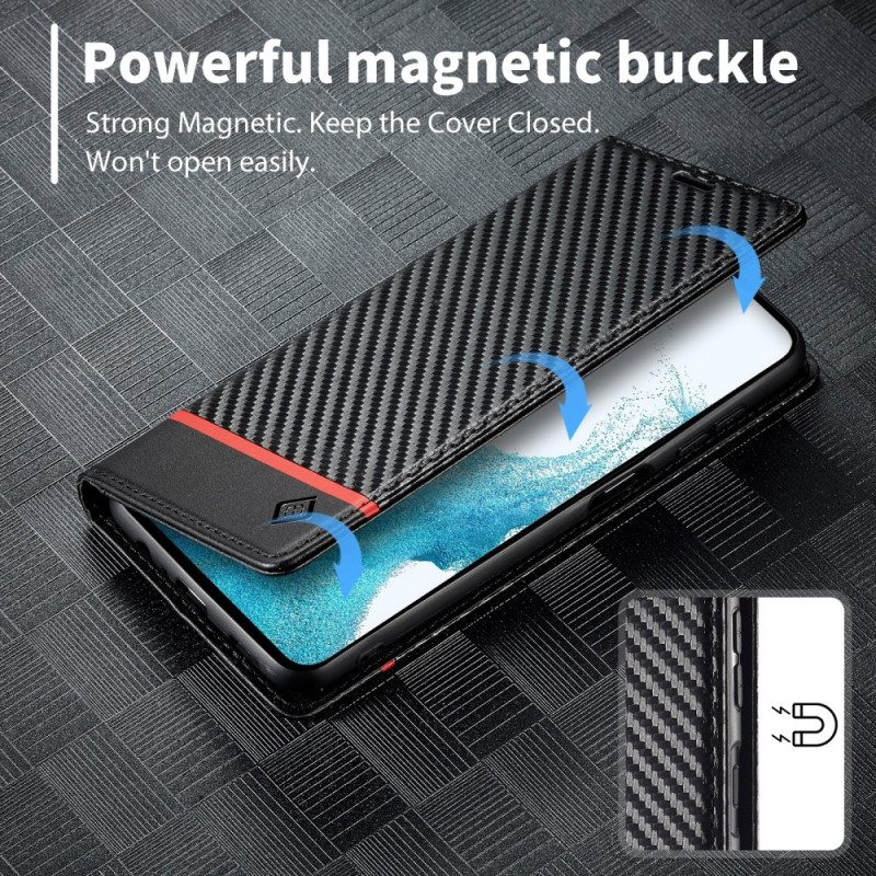 Läderfodral Samsung Galaxy S25 Plus 5g Telefonfodral Röd Linje Lc.imeeke
