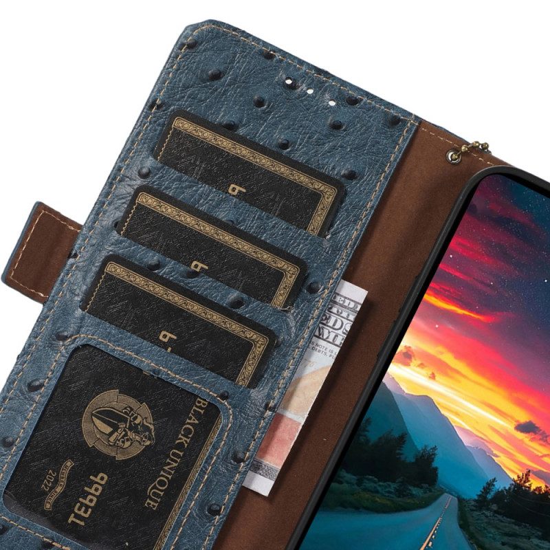Läderfodral Samsung Galaxy S25 Ultra 5g Telefonfodral Äkta Läder Med Rfid-blockering