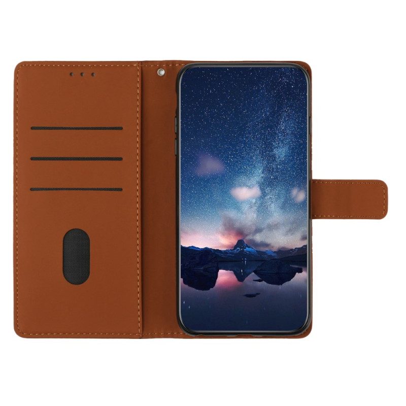 Läderfodral Samsung Galaxy S25 Ultra 5g Telefonfodral Dekorativ Fris