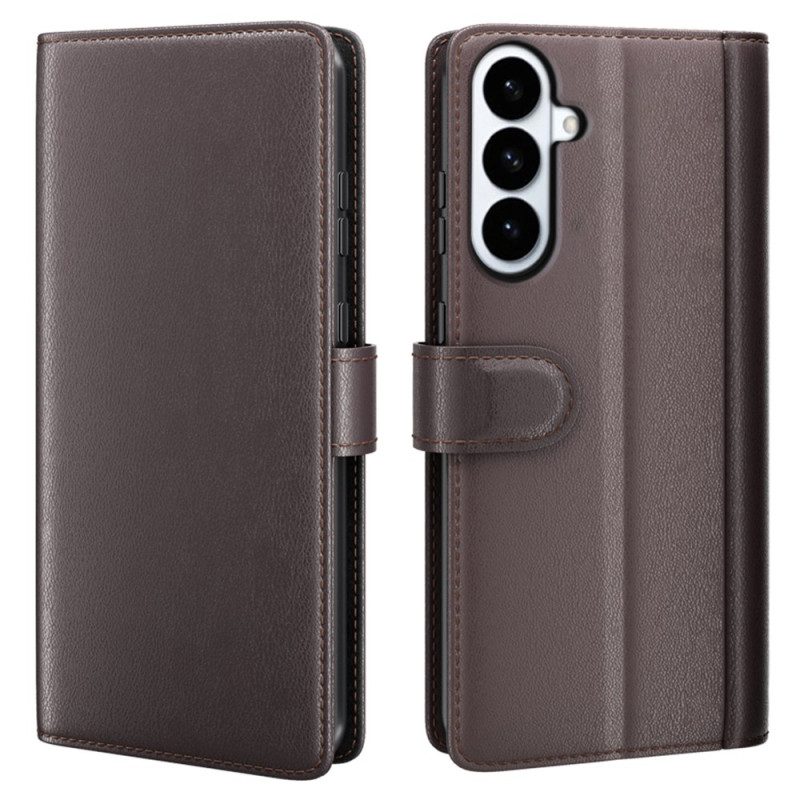 Läderfodral Samsung Galaxy S26 Plus Telefonfodral Äkta Läder