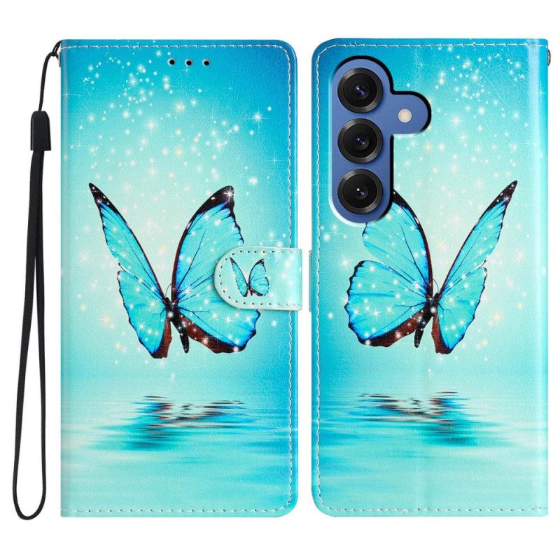 Läderfodral Samsung Galaxy S26 Plus Telefonfodral Fjäril I Flykt