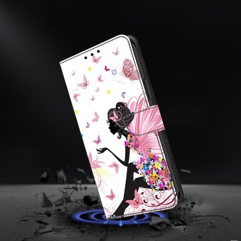 Läderfodral Samsung Galaxy S26 Plus Telefonfodral Fjärilskvinna