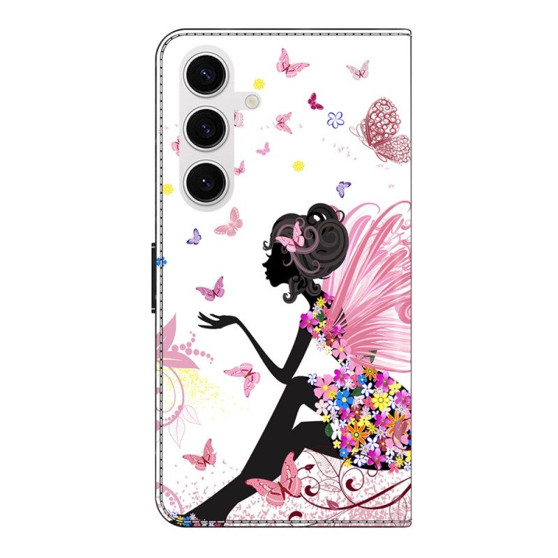 Läderfodral Samsung Galaxy S26 Plus Telefonfodral Fjärilskvinna