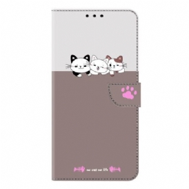 Läderfodral Samsung Galaxy S26 Plus Telefonfodral Grafik Katter