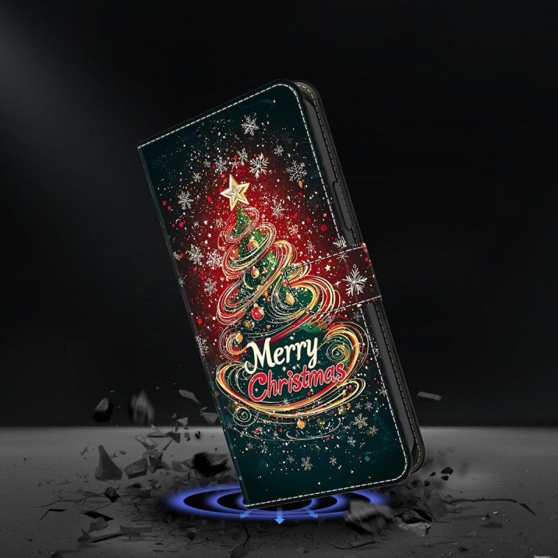 Läderfodral Samsung Galaxy S26 Plus Telefonfodral Julgran