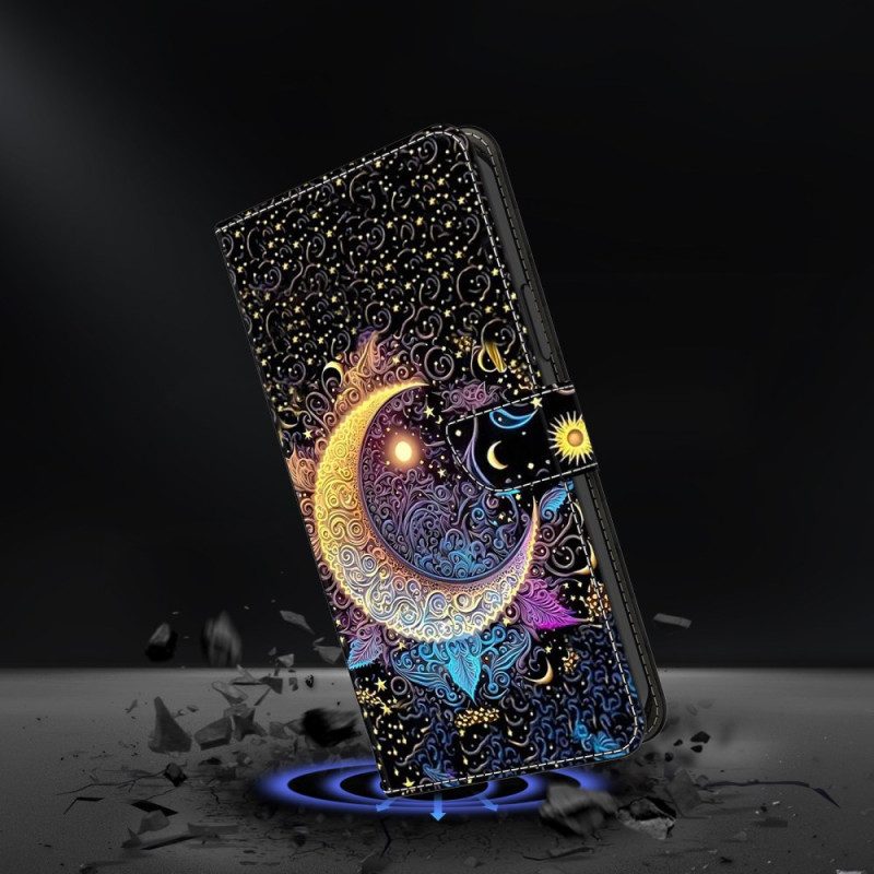 Läderfodral Samsung Galaxy S26 Plus Telefonfodral Ljus Måne