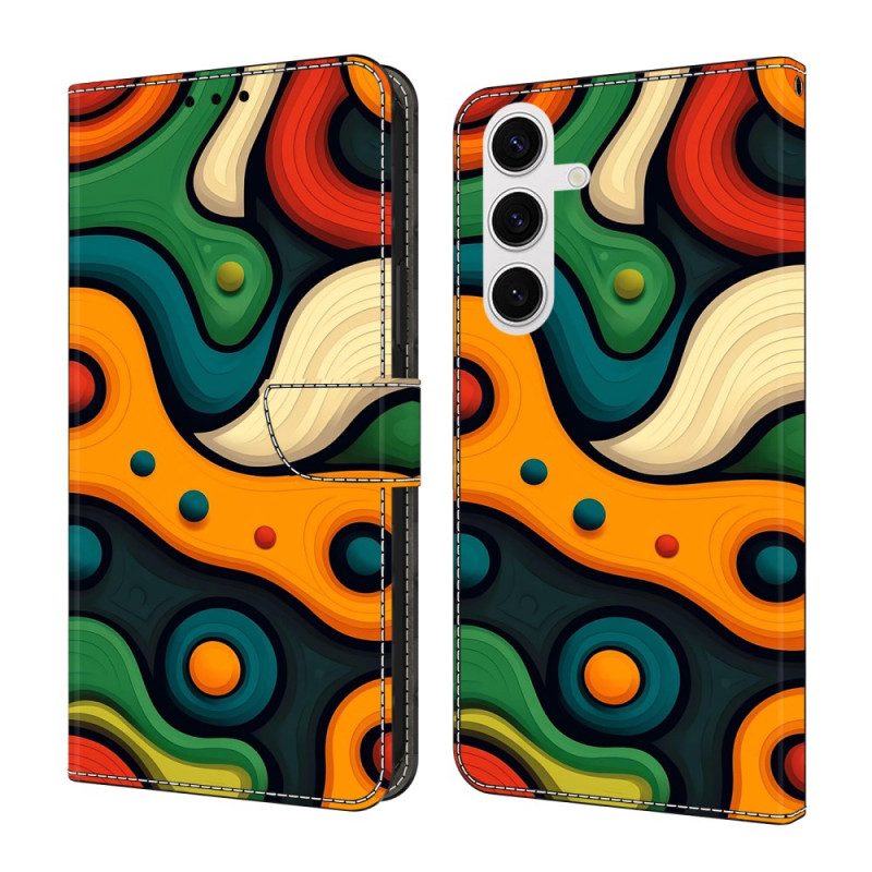 Läderfodral Samsung Galaxy S26 Plus Telefonfodral Målat Motiv