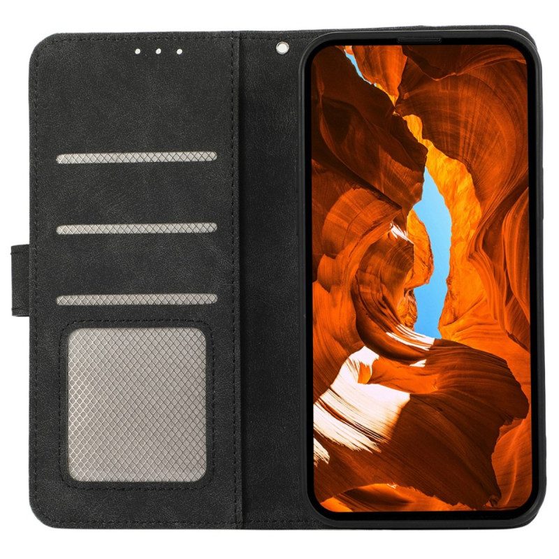 Läderfodral Samsung Galaxy S26 Plus Telefonfodral Tvåfärgad Rfid-abeel