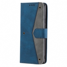 Läderfodral Samsung Galaxy S26 Plus Telefonfodral Tvåfärgat Konstläder