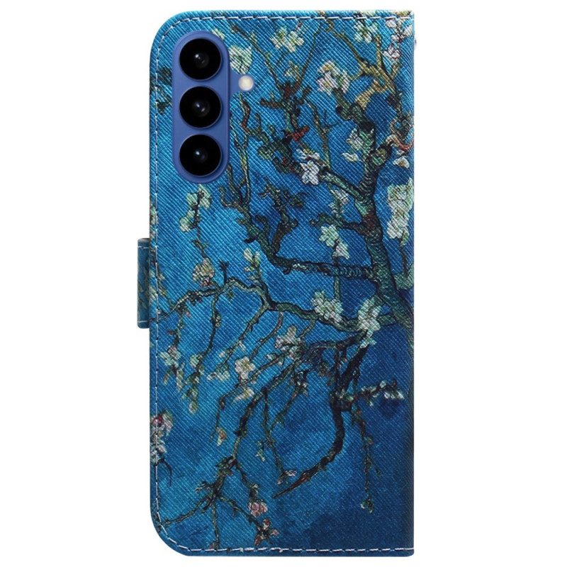 Läderfodral Samsung Galaxy S26 Telefonfodral Blommande Grenar