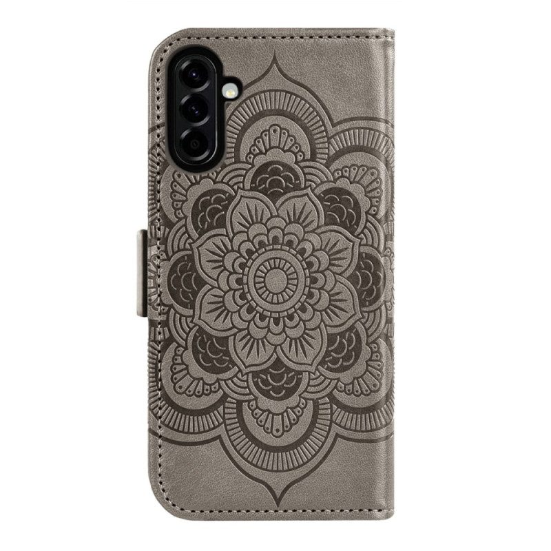 Läderfodral Samsung Galaxy S26 Telefonfodral Mönstrad Pion
