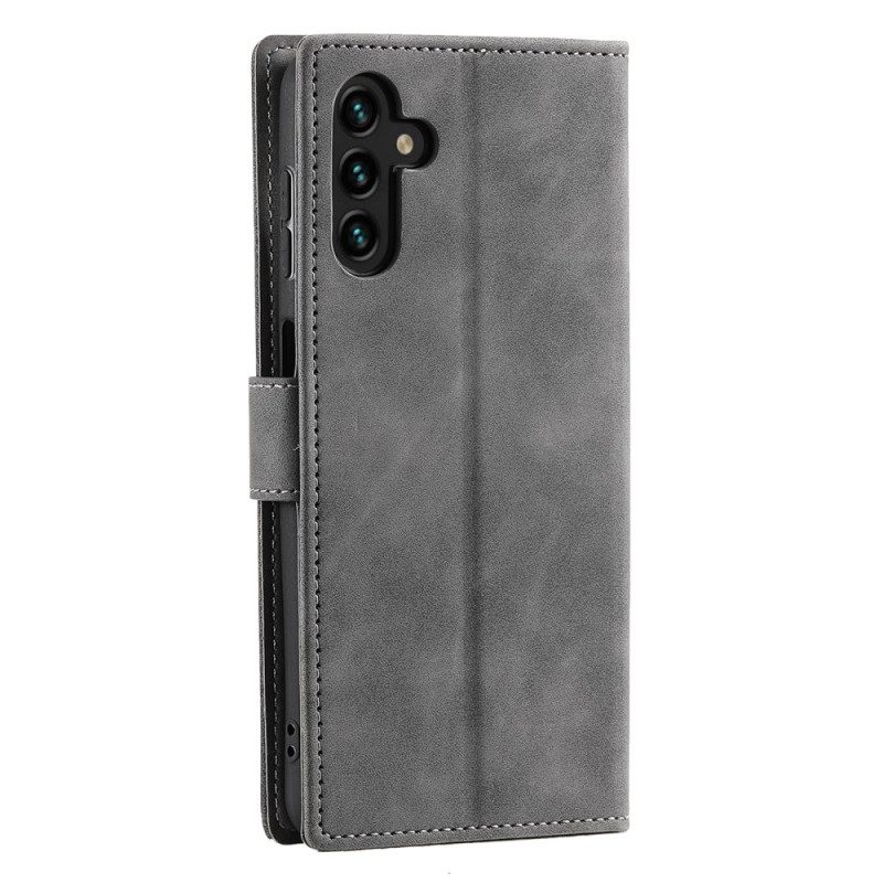 Läderfodral Samsung Galaxy S26 Telefonfodral Tvåfärgad Med Rem