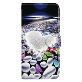 Läderfodral Samsung Galaxy S26 Telefonfodral Vitt Hjärta