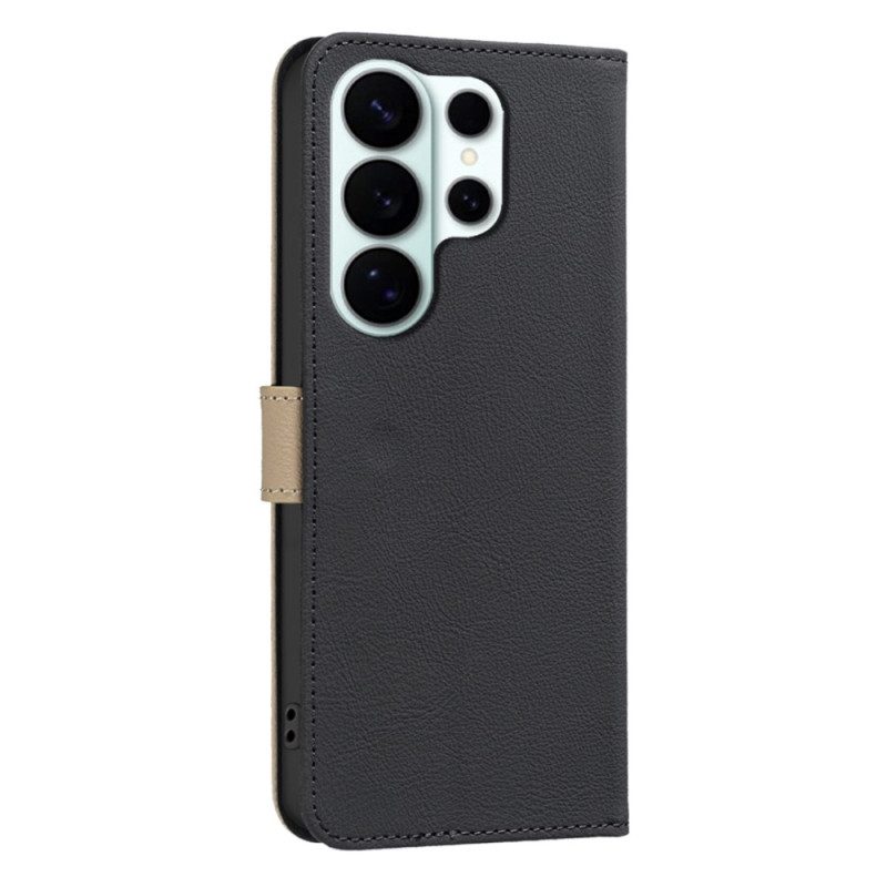 Läderfodral Samsung Galaxy S26 Ultra Telefonfodral Binfen-färg Blommönster