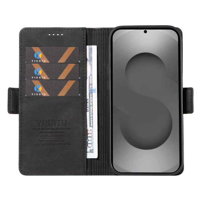 Läderfodral Samsung Galaxy S26 Ultra Telefonfodral Yikatu Mockaeffekt