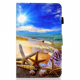 Läderfodral Samsung Galaxy Tab A8 (2021) Rolig Strand
