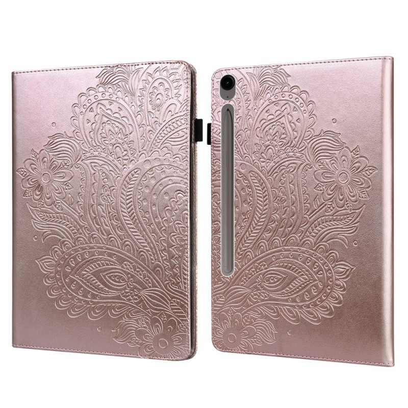 Läderfodral Samsung Galaxy Tab S10 Fe Plus Telefonfodral Blommig Spets