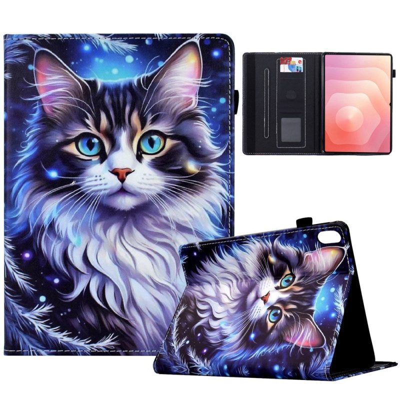 Läderfodral Samsung Galaxy Tab S11 Telefonfodral Vinterkatt