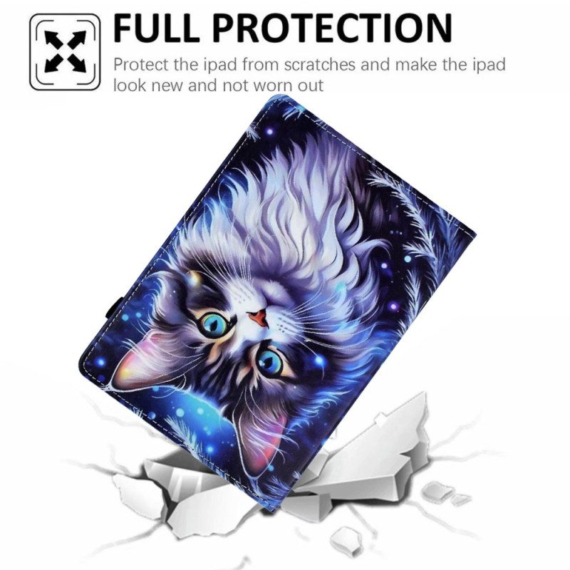 Läderfodral Samsung Galaxy Tab S11 Telefonfodral Vinterkatt