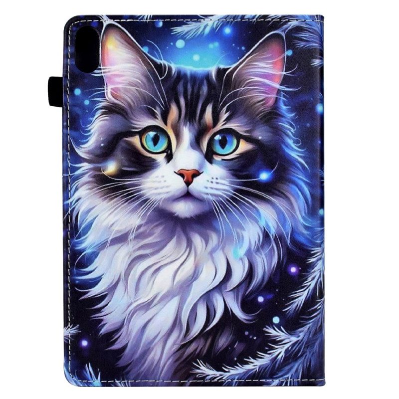 Läderfodral Samsung Galaxy Tab S11 Telefonfodral Vinterkatt