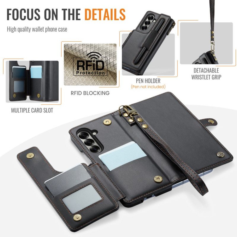 Läderfodral Samsung Galaxy Z Fold 7 Telefonfodral Caseme