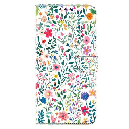Läderskal Fodral Samsung Galaxy A17 4g / 5g Blomsterrabatt