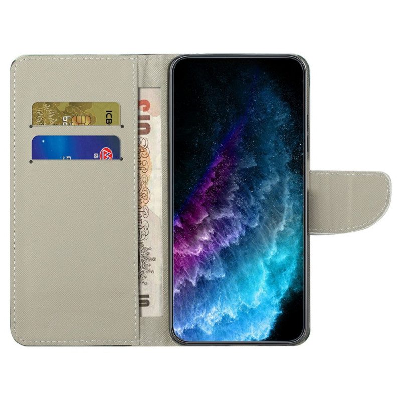 Läderskal Fodral Samsung Galaxy A17 4g / 5g Eiffeltornet I Vintagestil