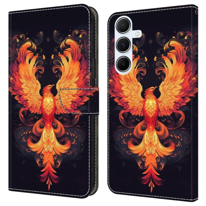 Läderskal Fodral Samsung Galaxy A17 4g / 5g Eldfågel