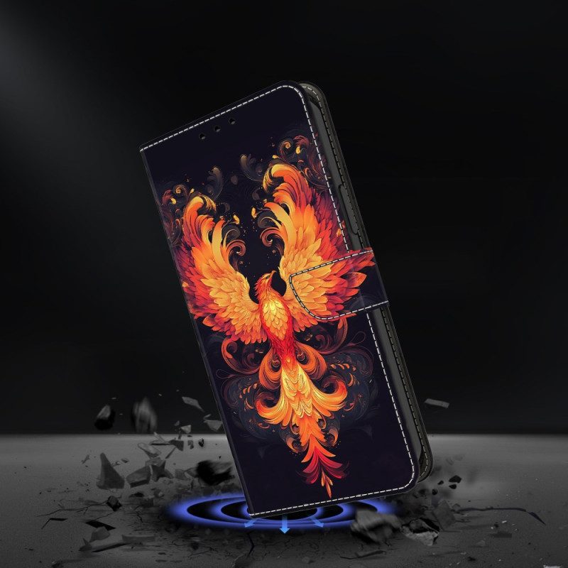 Läderskal Fodral Samsung Galaxy A17 4g / 5g Eldfågel