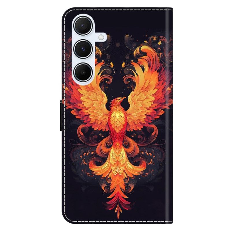 Läderskal Fodral Samsung Galaxy A17 4g / 5g Eldfågel