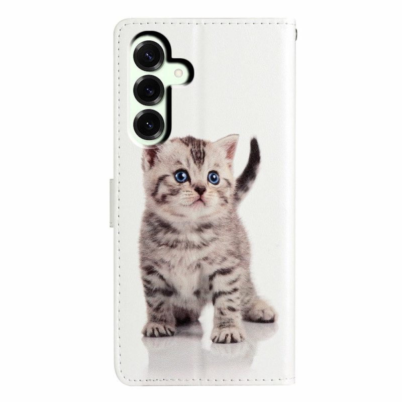 Läderskal Fodral Samsung Galaxy A17 4g / 5g Kattunge