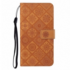 Läderskal Fodral Samsung Galaxy A17 4g / 5g Lapptäcke