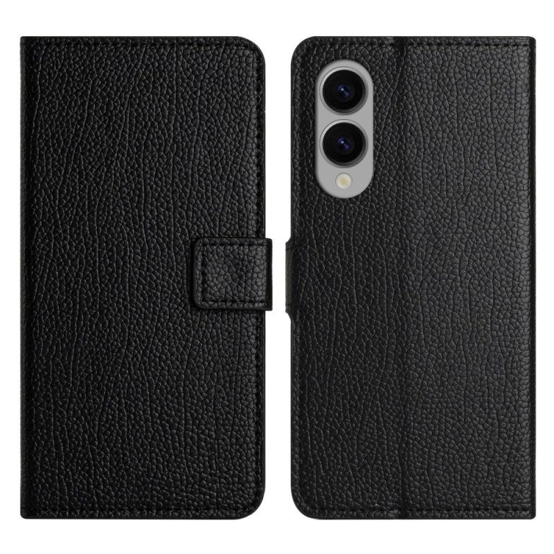 Läderskal Fodral Samsung Galaxy S25 5g Edge Enfärgad