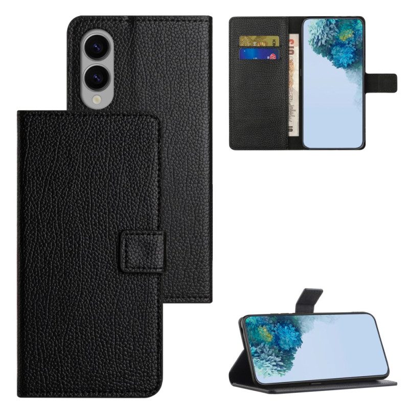 Läderskal Fodral Samsung Galaxy S25 5g Edge Enfärgad