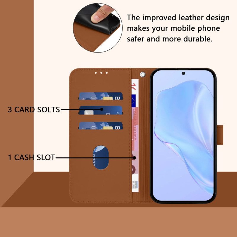 Läderskal Fodral Samsung Galaxy S25 5g Snodd I Konstläder