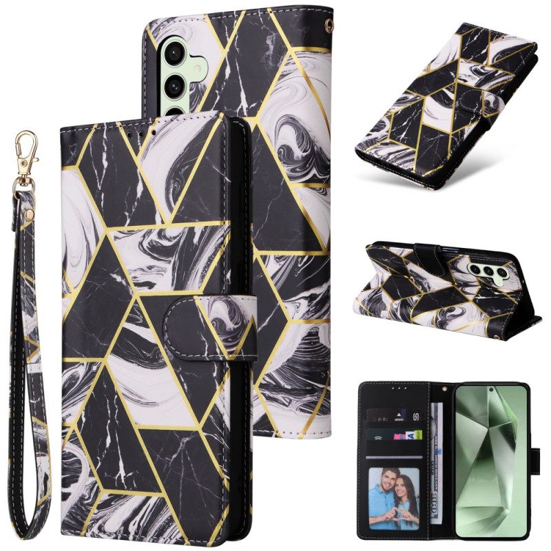 Läderskal Fodral Samsung Galaxy S25 Fe Marmorstil