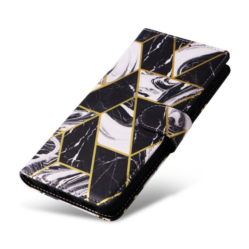 Läderskal Fodral Samsung Galaxy S25 Fe Marmorstil