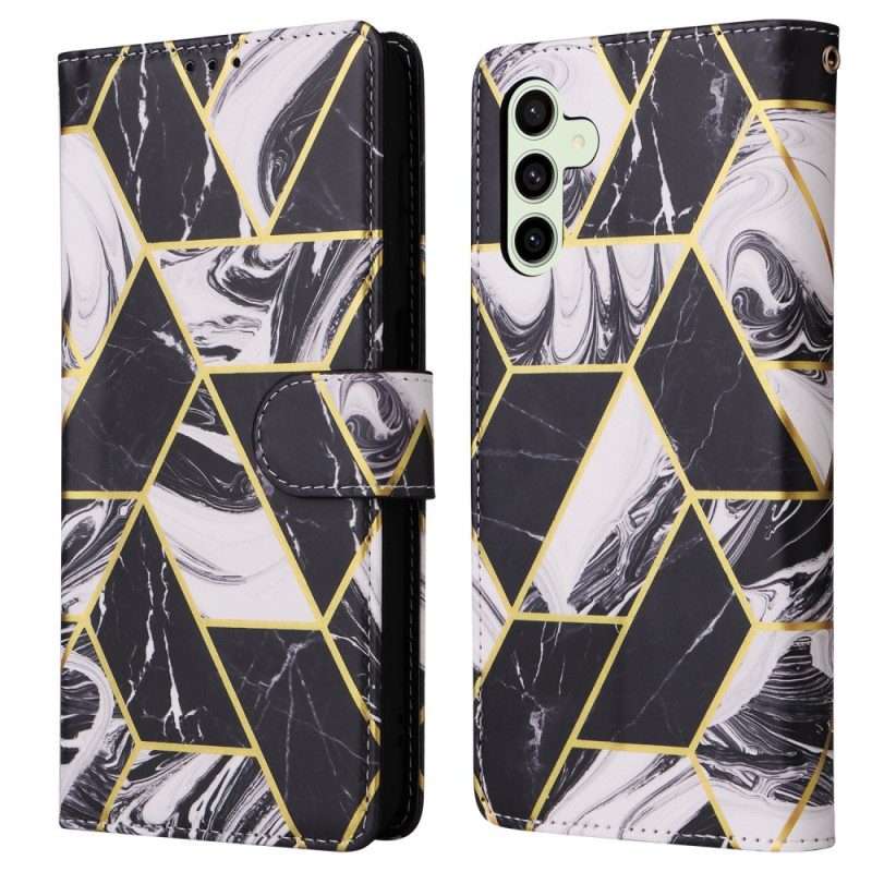 Läderskal Fodral Samsung Galaxy S25 Fe Marmorstil