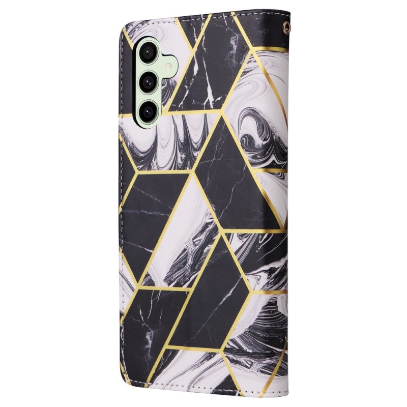 Läderskal Fodral Samsung Galaxy S25 Fe Marmorstil