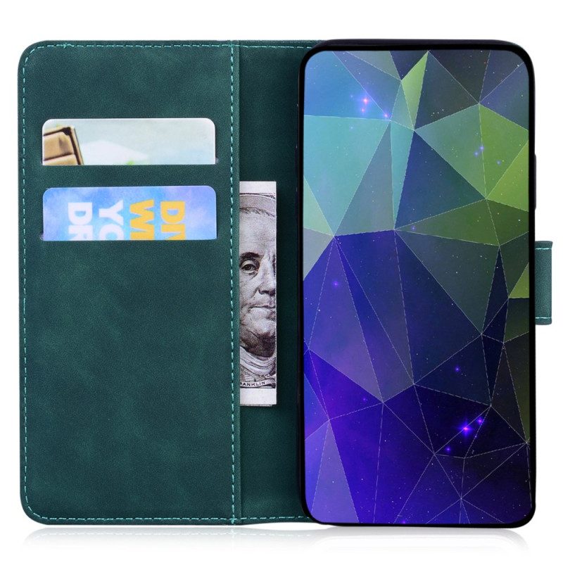 Läderskal Fodral Samsung Galaxy S25 Fe Tigermönster