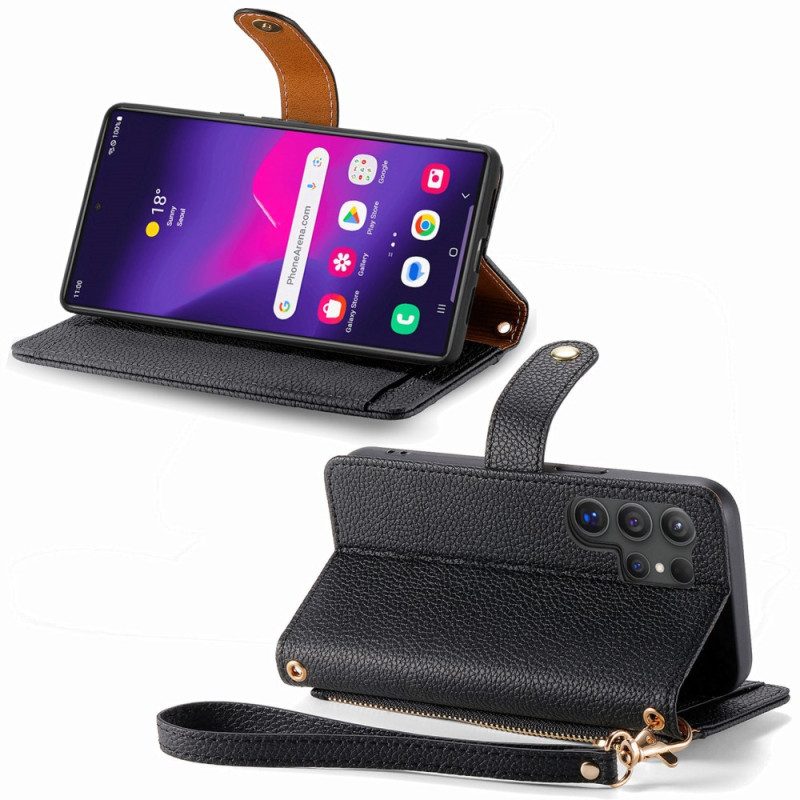 Läderskal Fodral Samsung Galaxy S25 Ultra 5g Hjärta