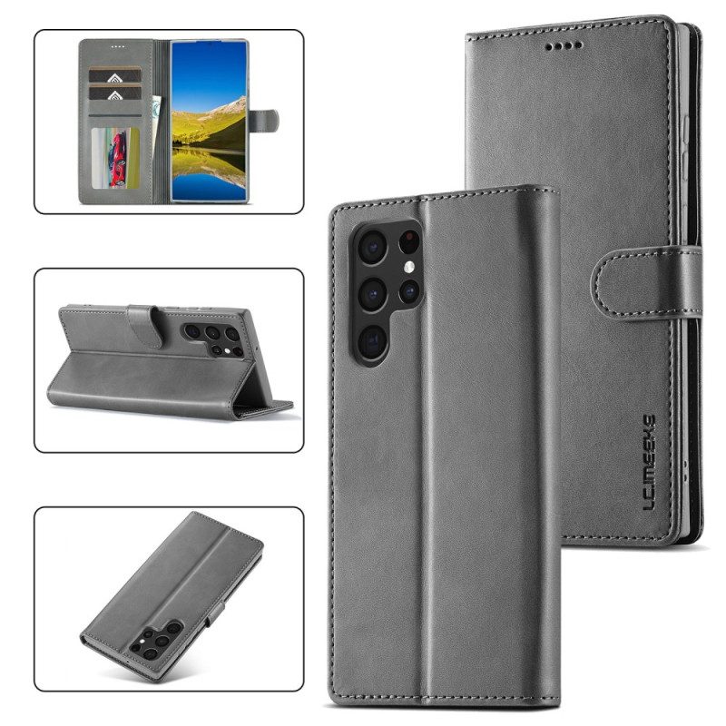 Läderskal Fodral Samsung Galaxy S25 Ultra 5g Lc.imeeke