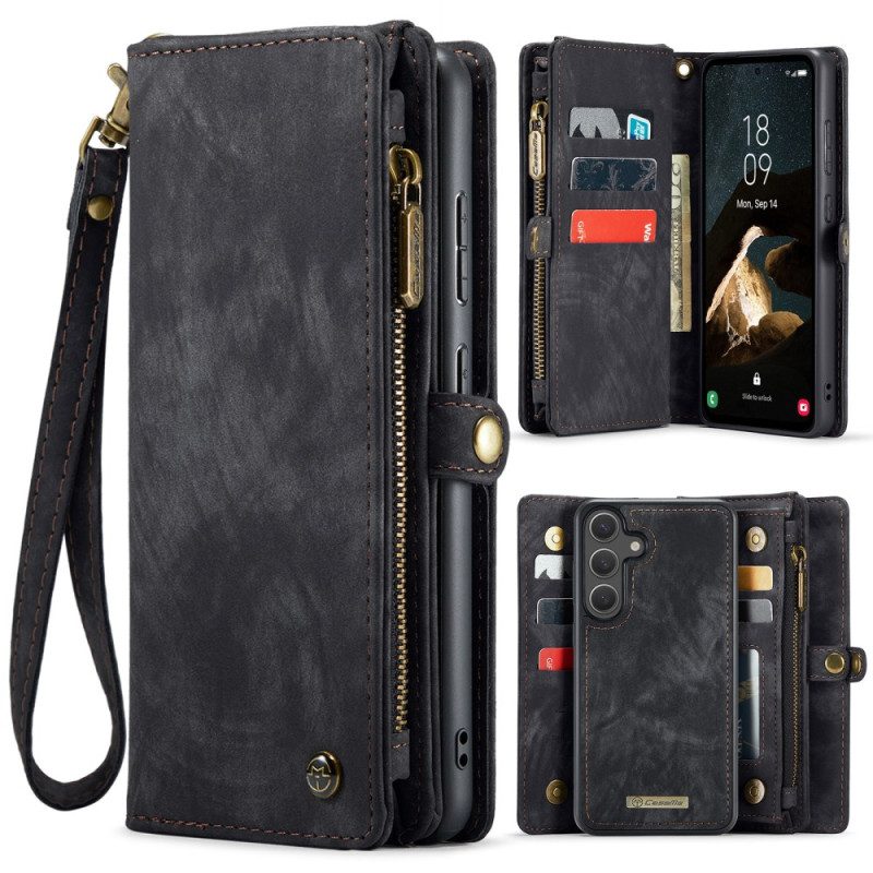 Läderskal Fodral Samsung Galaxy S26 Avtagbart Caseme-skal