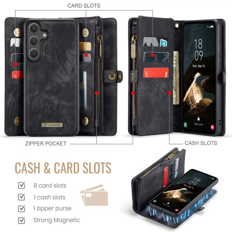 Läderskal Fodral Samsung Galaxy S26 Avtagbart Caseme-skal