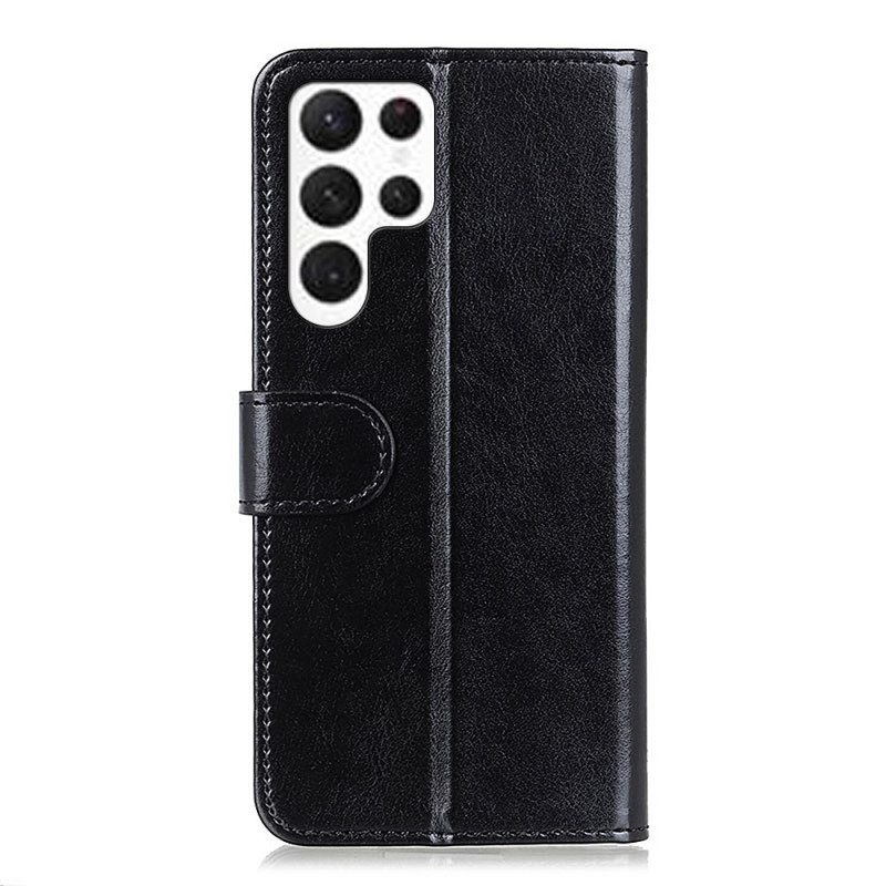 Läderskal Fodral Samsung Galaxy S26 Ultra Lackkonstläder