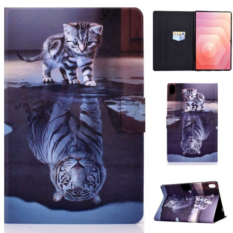 Läderskal Fodral Samsung Galaxy Tab S11 Kattungedröm