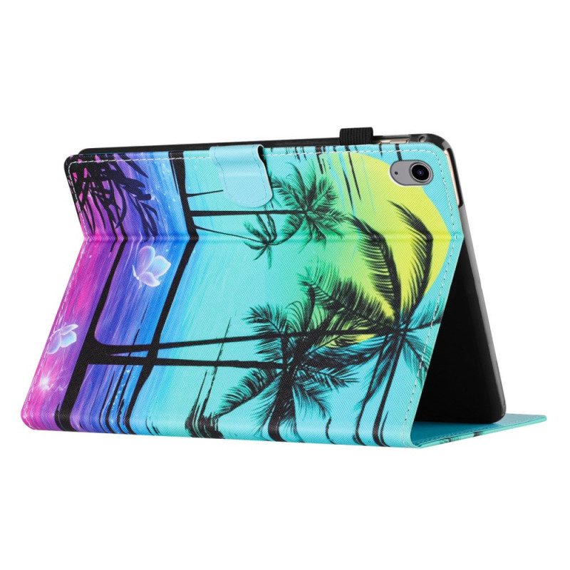 Läderskal Fodral Samsung Galaxy Tab S11 Kokospalmer