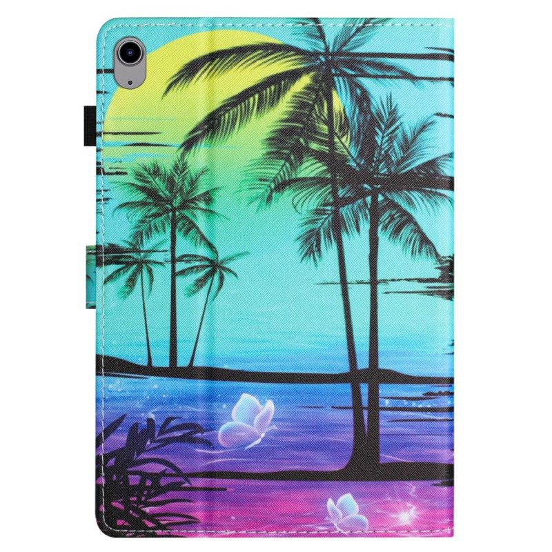 Läderskal Fodral Samsung Galaxy Tab S11 Kokospalmer