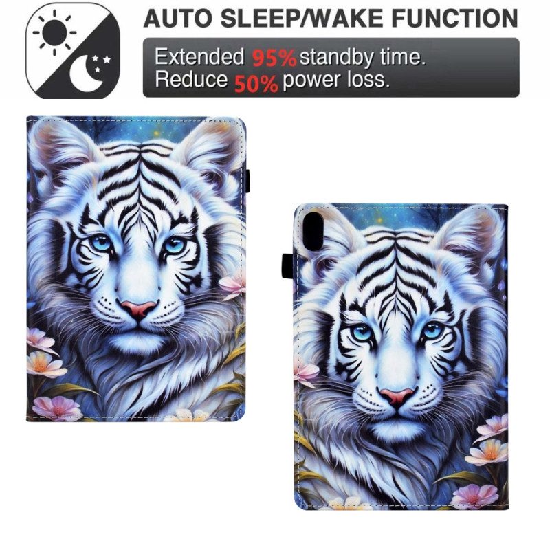Läderskal Fodral Samsung Galaxy Tab S11 Tigern