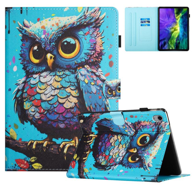 Läderskal Fodral Samsung Galaxy Tab S11 Uggla